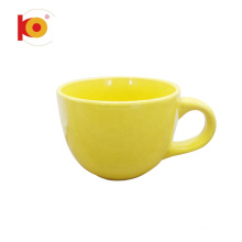 Wholesale fashion design soup mug color glazed ceramic mug